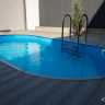 Каркасный бассейн морозоустойчивый Larimar стальной 4.9х3.05х1.25м овальный (вкапываемый) цвет Шоколад/48830501